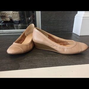 Cole Haan Wedge Pumps - nude color, size 8.5B